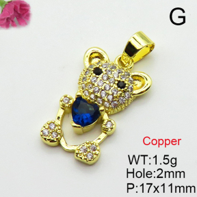 Fashion Copper Pendant  Cubic Zirconia  XFPC03720aajl-L024