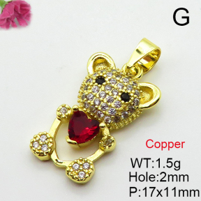 Fashion Copper Pendant  Cubic Zirconia  XFPC03721aajl-L024