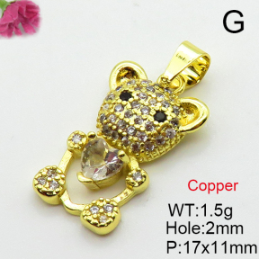 Fashion Copper Pendant  Cubic Zirconia  XFPC03722aajl-L024