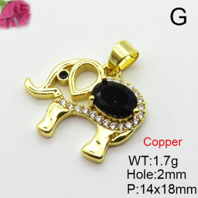 Fashion Copper Pendant  Cubic Zirconia  XFPC03726aajl-L024