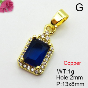 Fashion Copper Pendant  Cubic Zirconia  XFPC03733aajl-L024