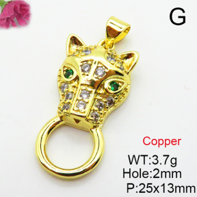 Fashion Copper Pendant  Cubic Zirconia  XFPC03766baka-L024
