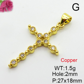 Fashion Copper Pendant  Cubic Zirconia  XFPC03793avja-L024