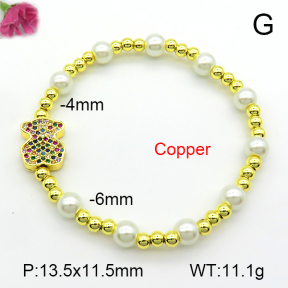 Bear Fashion Copper Bracelet  TB7000015vbnb-L002