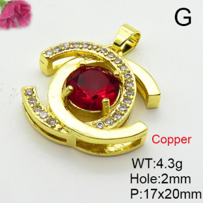 Chanel  Fashion Copper Pendant  Cubic Zirconia  XFPC03577aajl-L024