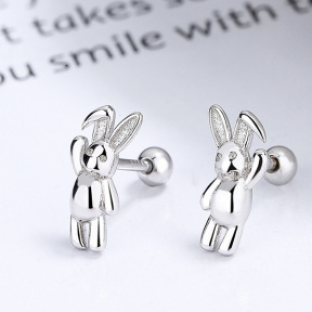 925 Silver Earrings  Weight:1.52g  5.8*11mm  JE1040vhmo-Y06  A-26-12