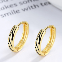 925 Silver Earrings  Weight:2.5g  15mm  JE1043bihh-Y06  A-49-17