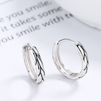 925 Silver Earrings  Weight:2.5g  15mm  JE1044bihh-Y06  A-49-17
