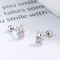 925 Silver Earrings  Weight:0.8g  5*6.4mm  JE1048bhip-Y06  A-49-19