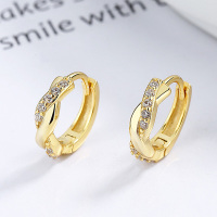 925 Silver Earrings  Weight:1.5g  11.3mm  JE1049vhmk-Y06  A-50-01