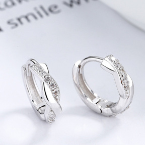 925 Silver Earrings  Weight:1.5g  11.3mm  JE1050vhmk-Y06  A-50-01
