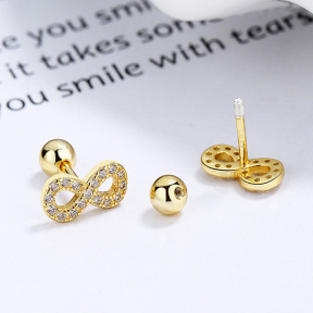 925 Silver Earrings  Weight:1.4g  5*9.8mm  JE1068ahoi-Y06  A-50-19
