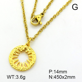 Stainless Steel Necklace  7N2000336aakl-368