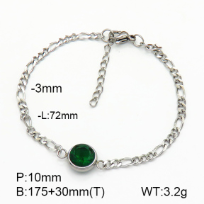 Stainless Steel Bracelet  Zircon  7B4000143vbmb-908