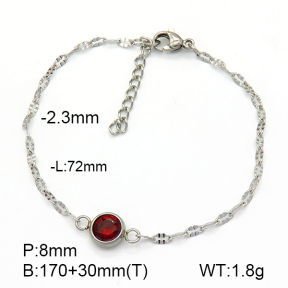 Stainless Steel Bracelet  Zircon  7B4000159ablb-908