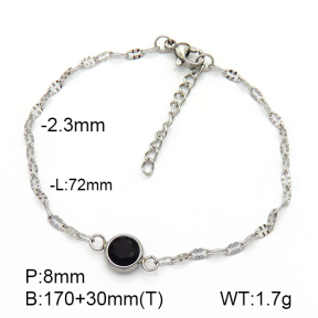Stainless Steel Bracelet  Zircon  7B4000161ablb-908