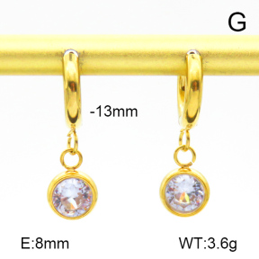 Stainless Steel Earrings  Zircon  7E4000192bhva-908