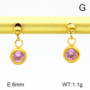 Stainless Steel Earrings  Zircon  7E4000216bbov-908