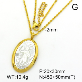 Stainless Steel Necklace  7N3000098ahlv-721