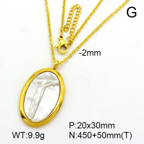 Stainless Steel Necklace  7N3000101ahlv-721