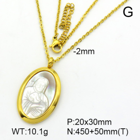 Stainless Steel Necklace  7N3000102ahlv-721