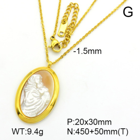Stainless Steel Necklace  7N3000104ahlv-721