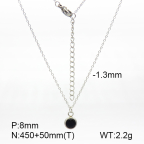 Stainless Steel Necklace  Zircon  7N4000248bbml-908