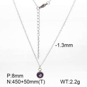 Stainless Steel Necklace  Zircon  7N4000250bbml-908