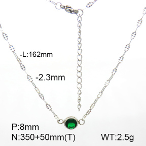 Stainless Steel Necklace  Zircon  7N4000313vbnb-908