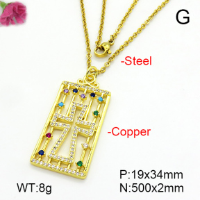 Fashion Copper Necklace  F7N401201ablb-L024