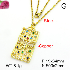 Fashion Copper Necklace  F7N401202ablb-L024