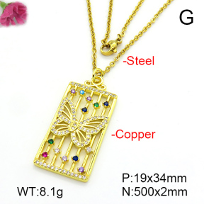 Fashion Copper Necklace  F7N401204ablb-L024