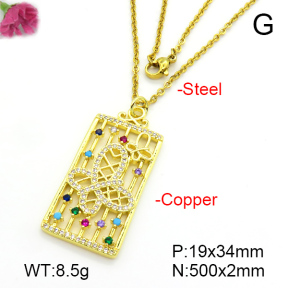 Fashion Copper Necklace  F7N401206ablb-L024