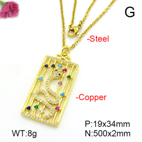 Fashion Copper Necklace  F7N401209ablb-L024