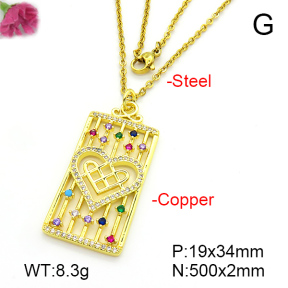 Fashion Copper Necklace  F7N401211ablb-L024