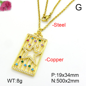 Fashion Copper Necklace  F7N401214ablb-L024