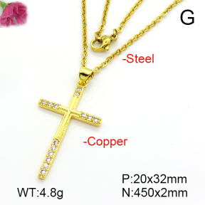Fashion Copper Necklace  F7N401216avja-L024