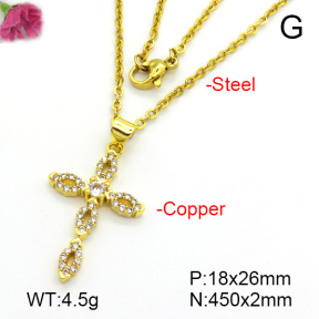 Fashion Copper Necklace  F7N401221aajl-L024