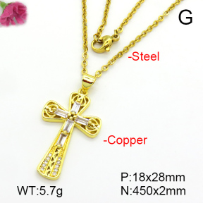 Fashion Copper Necklace  F7N401229baka-L024