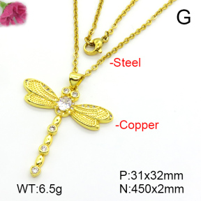 Fashion Copper Necklace  F7N401255aajl-L024