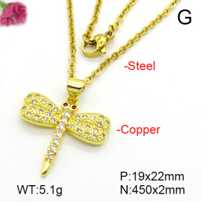 Fashion Copper Necklace  F7N401261aajl-L024
