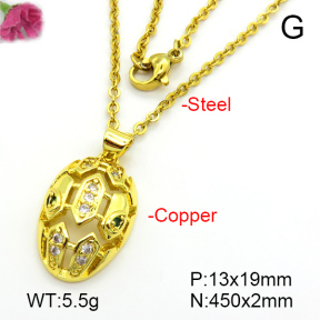 Fashion Copper Necklace  F7N401263aajl-L024
