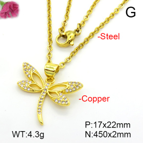 Fashion Copper Necklace  F7N401264avja-L024