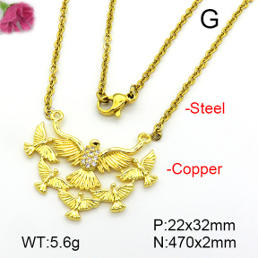 Fashion Copper Necklace  F7N401266aajl-L024
