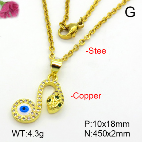 Fashion Copper Necklace  F7N401268aajl-L024