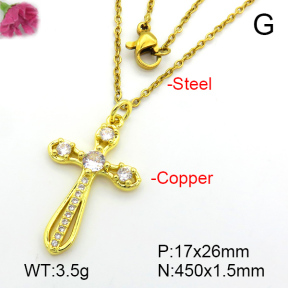 Fashion Copper Necklace  F7N401269aajl-L024