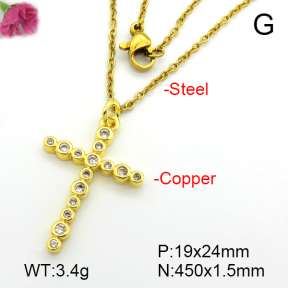 Fashion Copper Necklace  F7N401272avja-L024