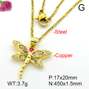 Fashion Copper Necklace  F7N401273avja-L024