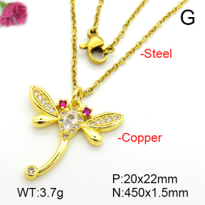 Fashion Copper Necklace  F7N401274aajl-L024
