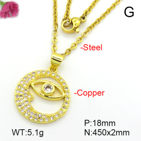 Fashion Copper Necklace  F7N401277aajl-L024